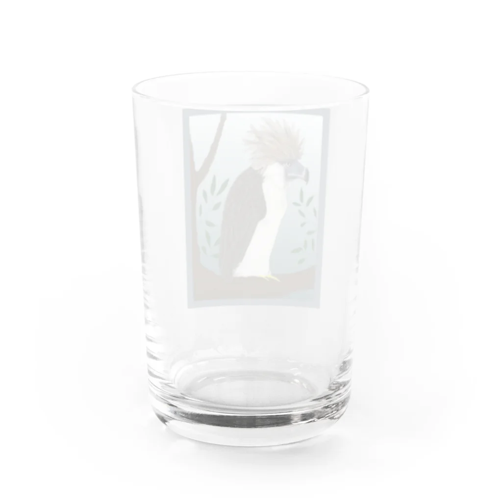 Sea of Grassの遠くを見るフィリピンワシ Water Glass :back