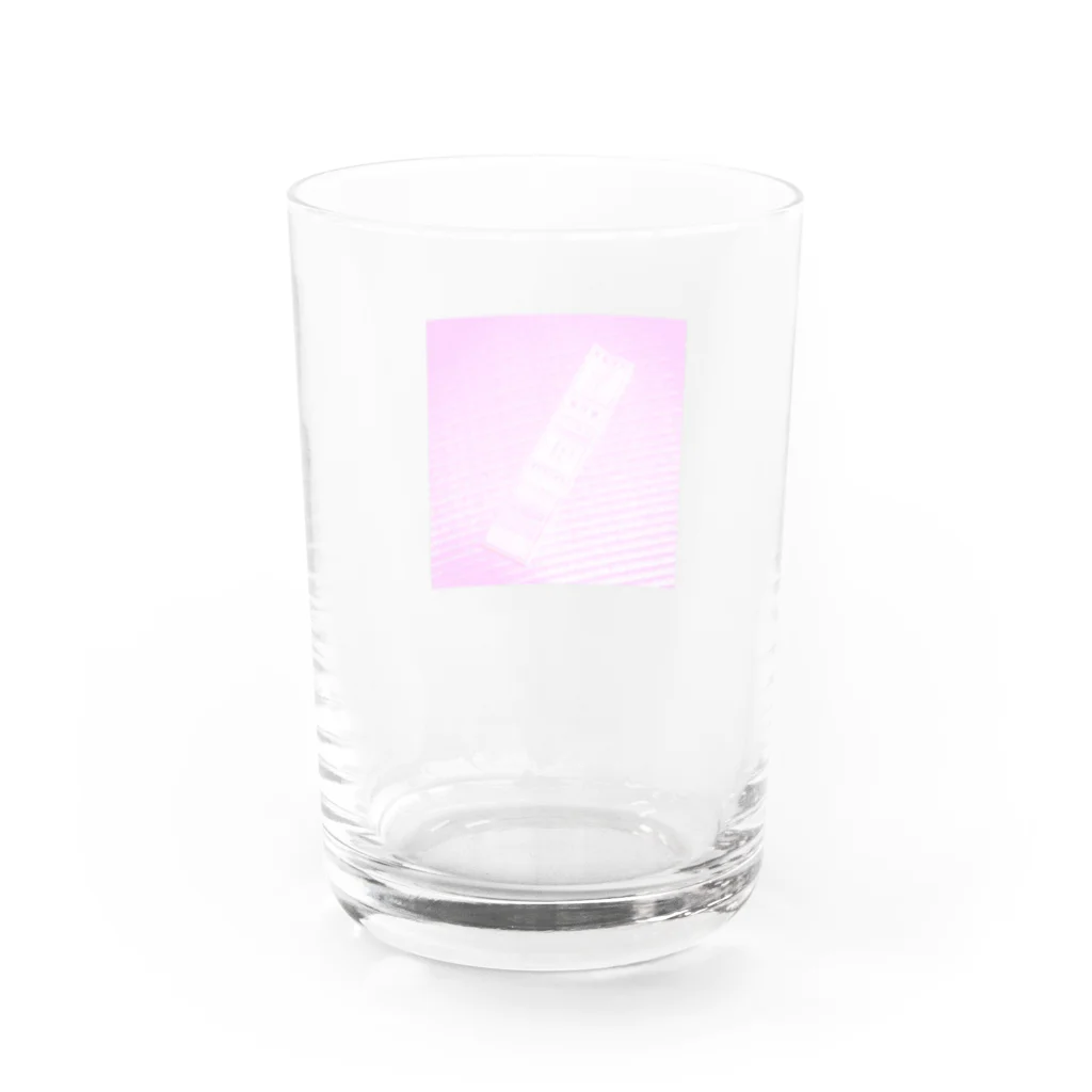 ヨルネコ商店(スズリ店)のomikuji(大吉) Water Glass :back