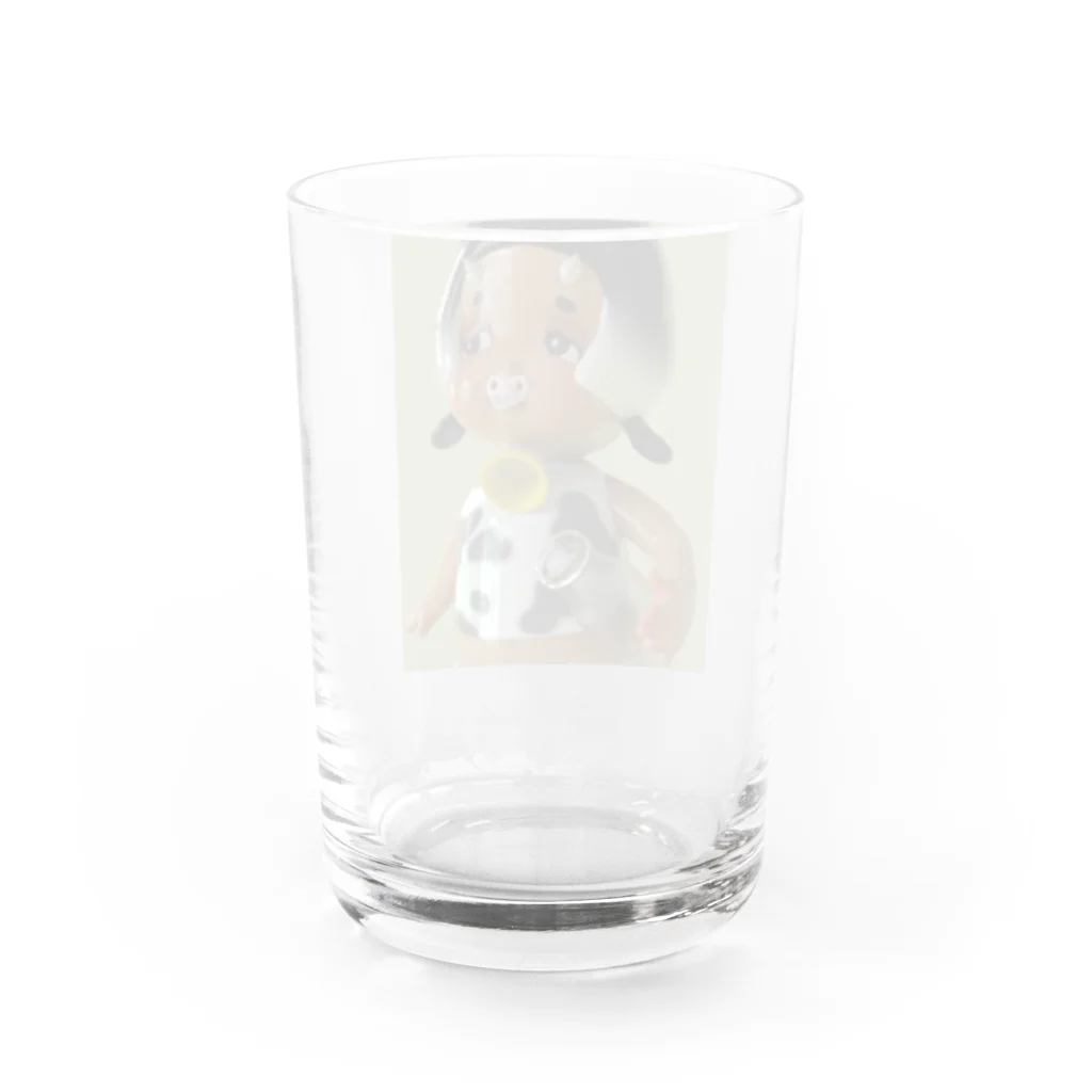 白米の牡牛座の赤ちゃん Water Glass :back