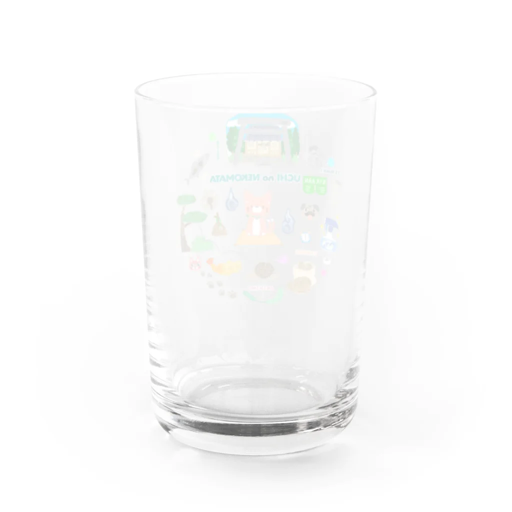 Ξ NYA ω AAN Ξのうちのねこマタ Water Glass :back