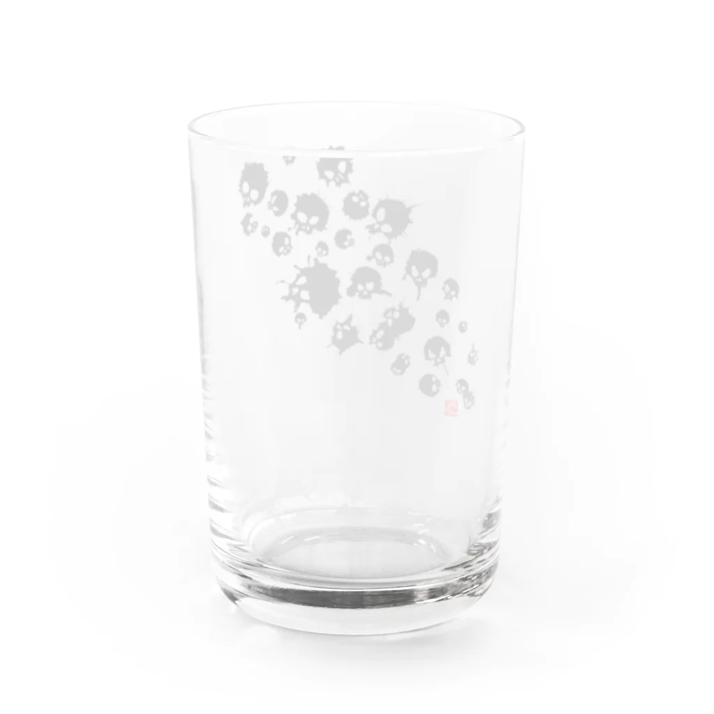 G-laboの髑髏飛沫 Water Glass :back