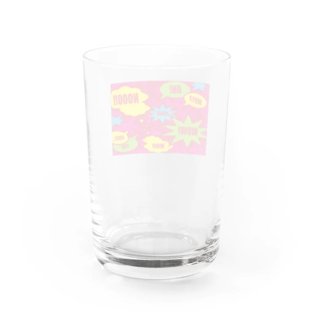 フォーヴァのコミックPINK Water Glass :back