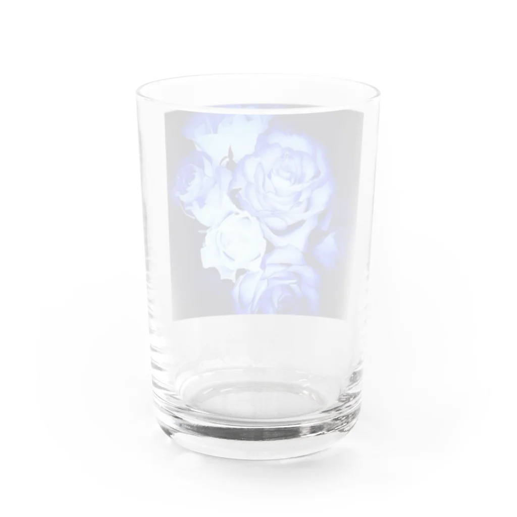 Anna’s galleryのBLUE Rose Water Glass :back