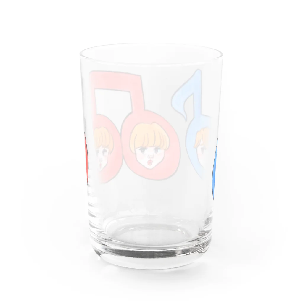 ソーメンズのおんぷちゃん Water Glass :back