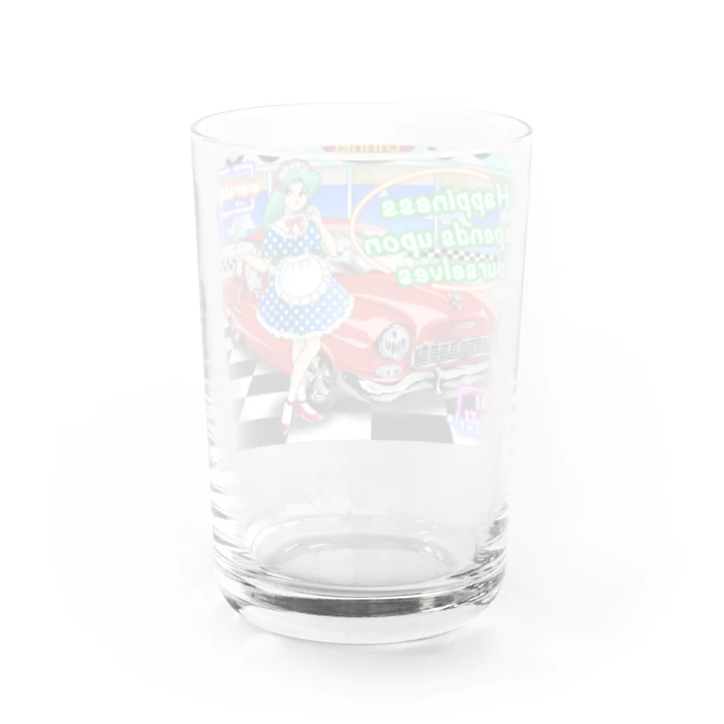 紫雲山 大泉寺の大泉寺アート御朱印「アマビエ50s」 Water Glass :back