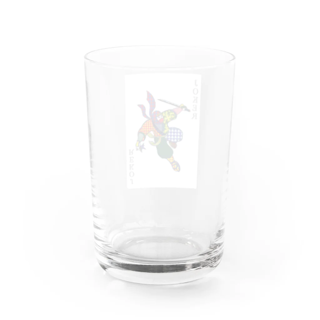 浮世絵はんの浮世絵トランプ/ジョーカー Water Glass :back