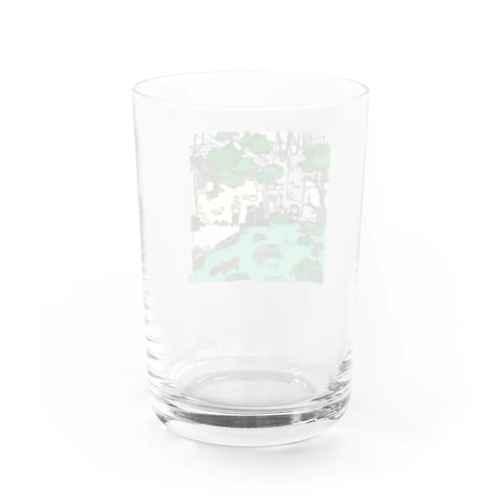 ILLUST-OKUのParking Water Glass :back