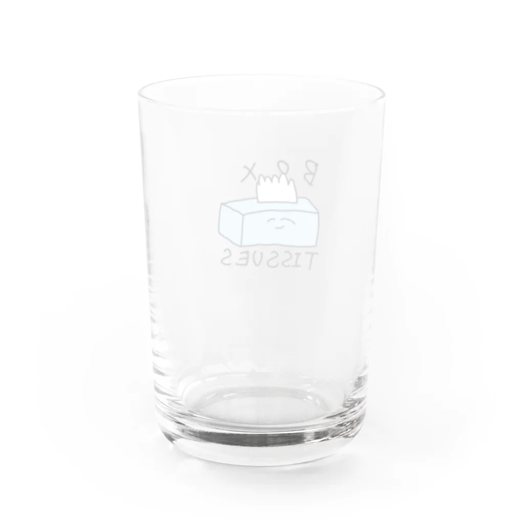 真鳥のゆる箱ティッシュ Water Glass :back