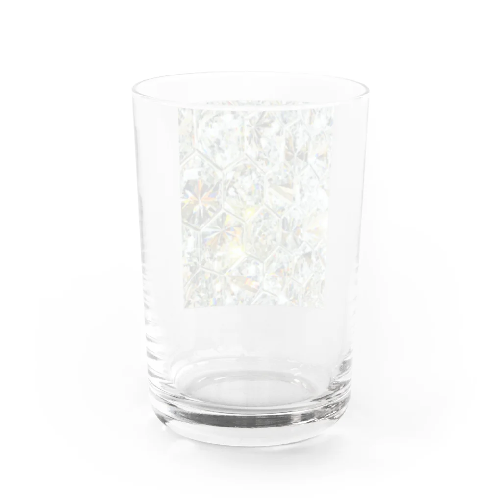 ya-pyのダイヤモンド キラキラ 宝石 Water Glass :back