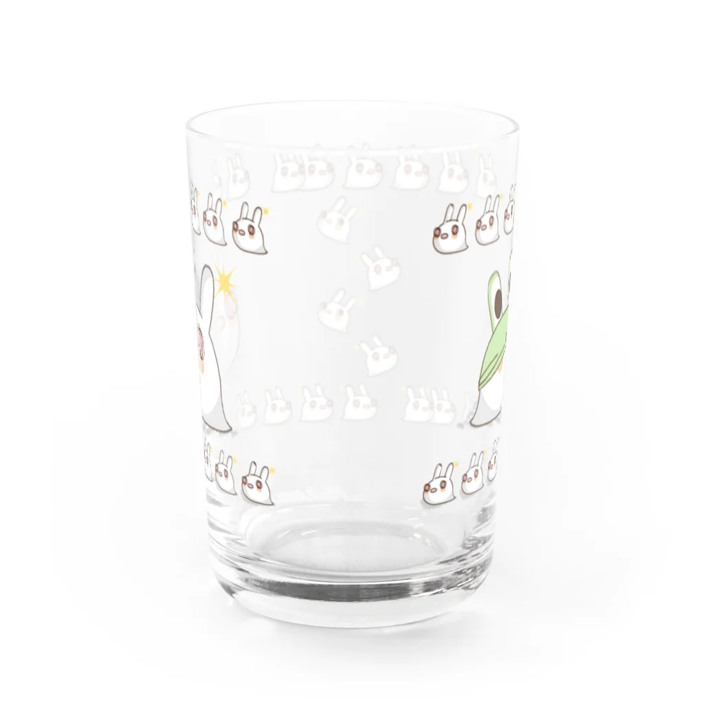 イラスト MONYAAT のそれじゃB級、死神くん。うさ魂デザイン Water Glass :back