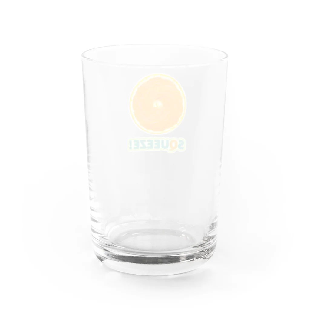 まるたやのSqueeze!  Orange Water Glass :back