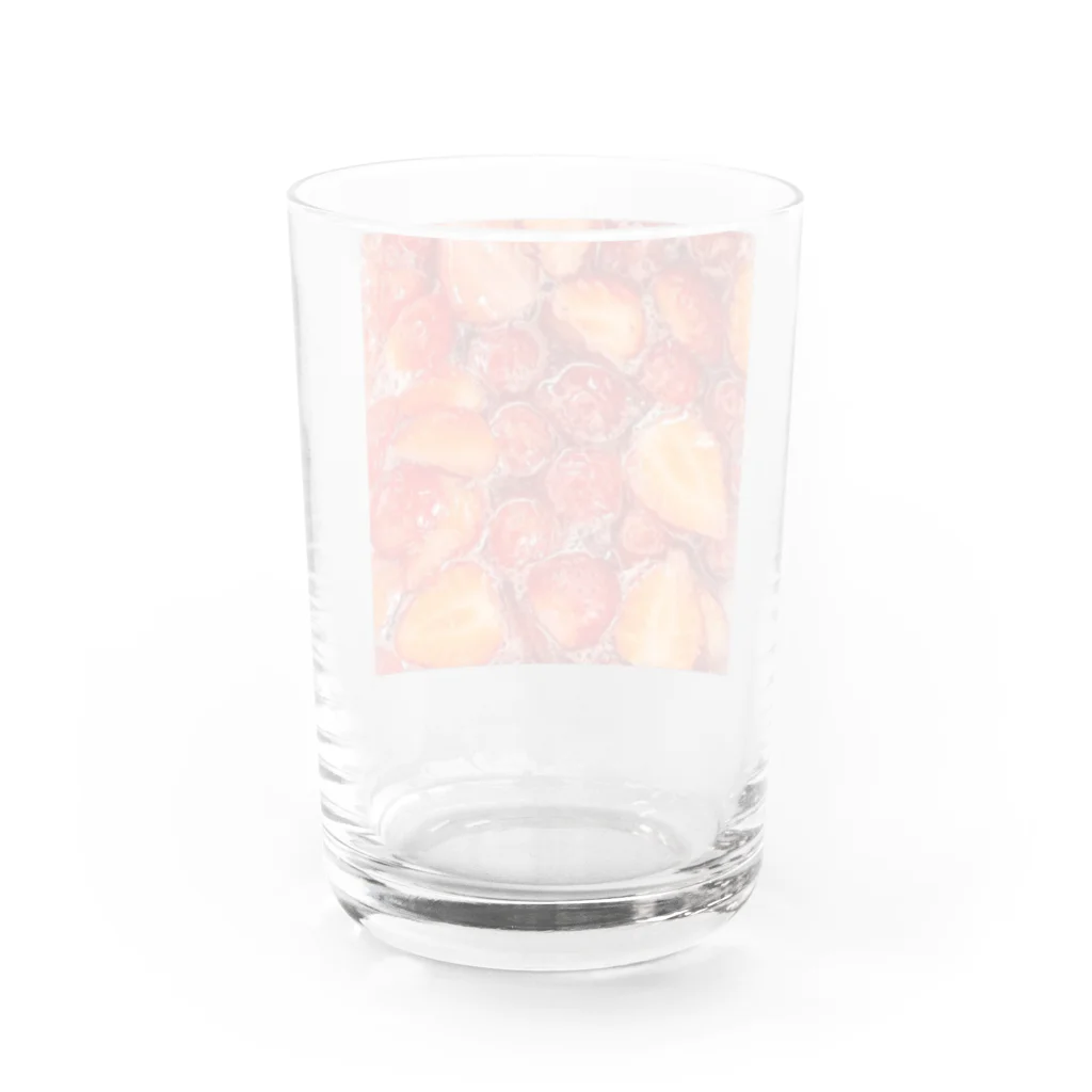 おやつの時間の自家製いちごじゃむ Water Glass :back