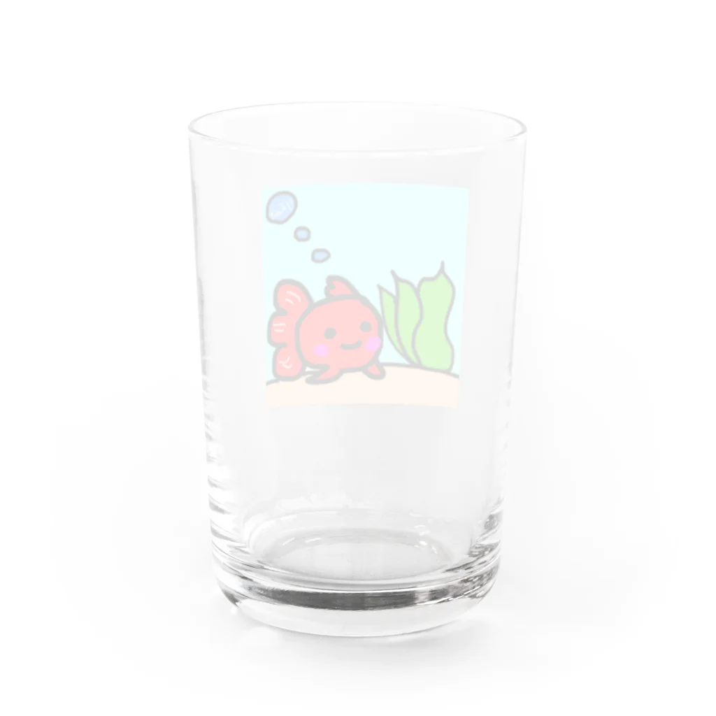 rie-pocochaの金魚 Water Glass :back