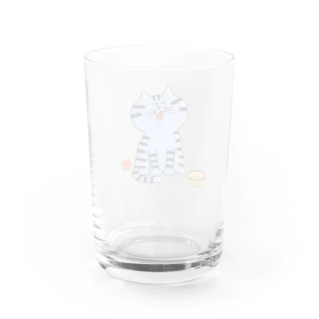 P-TOSHIのねこねこゴロゴロ Water Glass :back