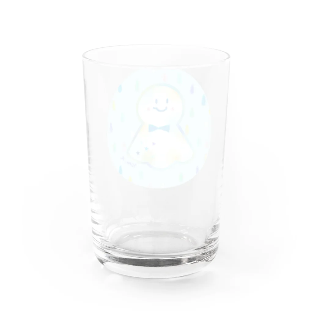 前田悠花｜イラストレーターの★てるてる坊主★ Water Glass :back