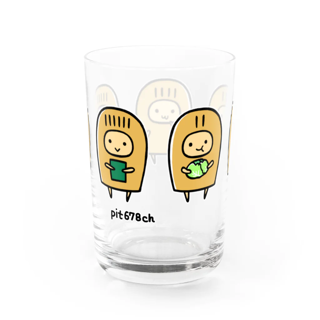 pit678chのこぴっと5兄弟 Water Glass :back