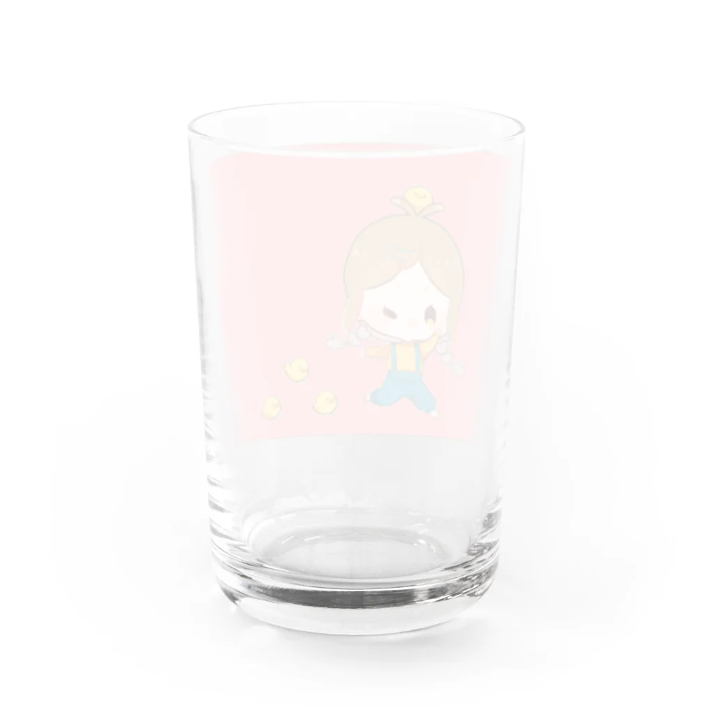 87*saku🌸のワイワイ Water Glass :back