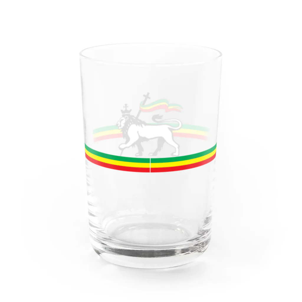 ジャマイカ再発クオリティのLion of Judah Water Glass :back
