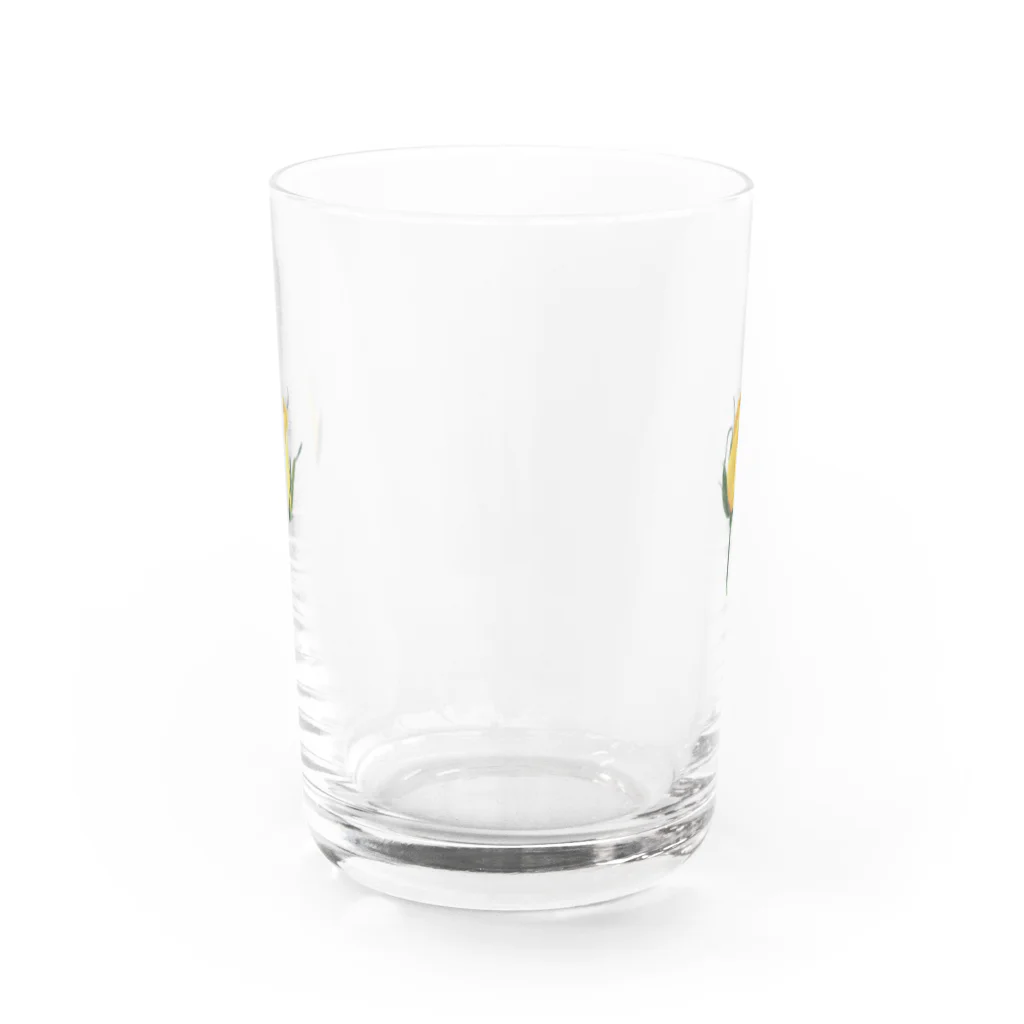utouch_の黄色いバラ Water Glass :back