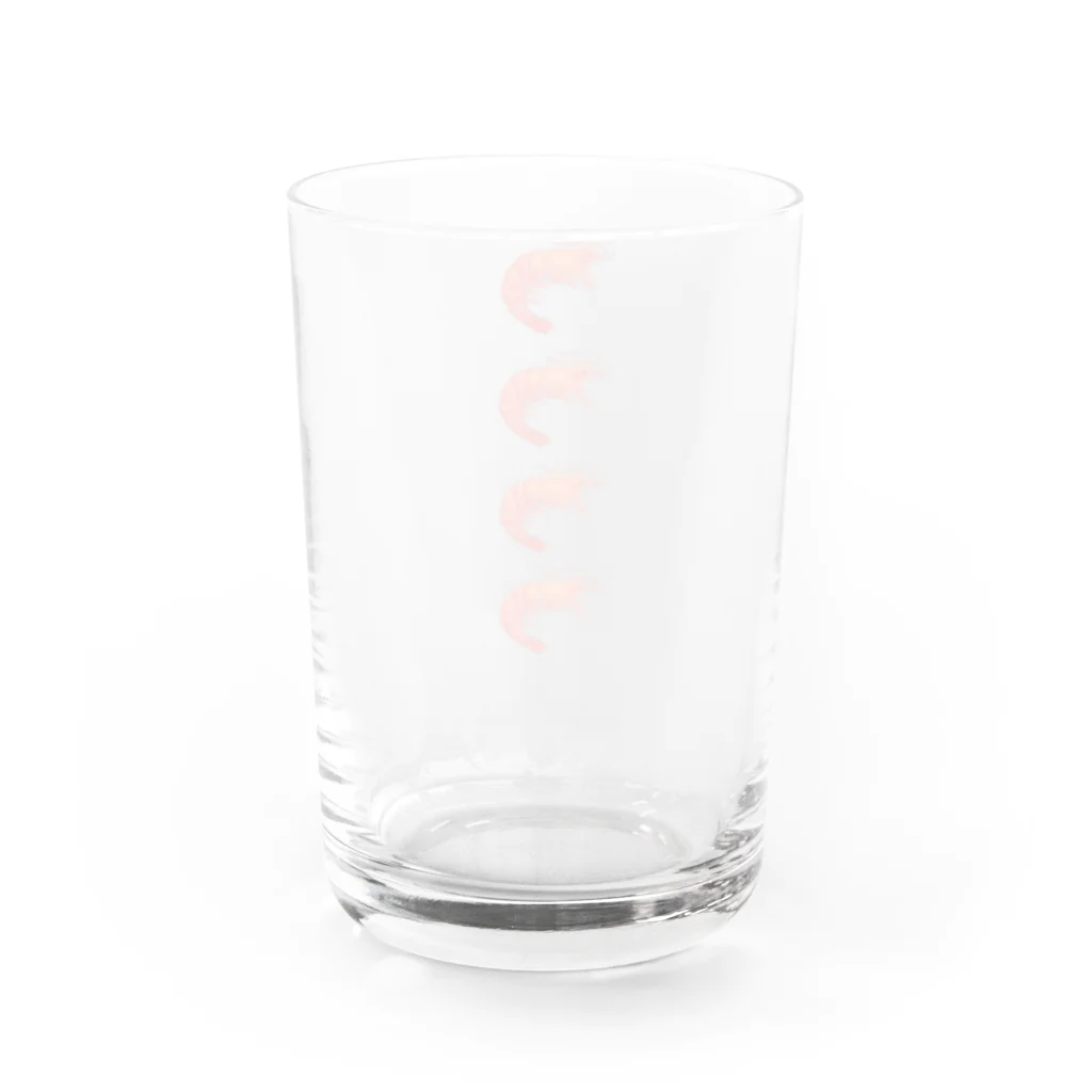 ちゃこぺん（SUZURI店）のエビ Water Glass :back