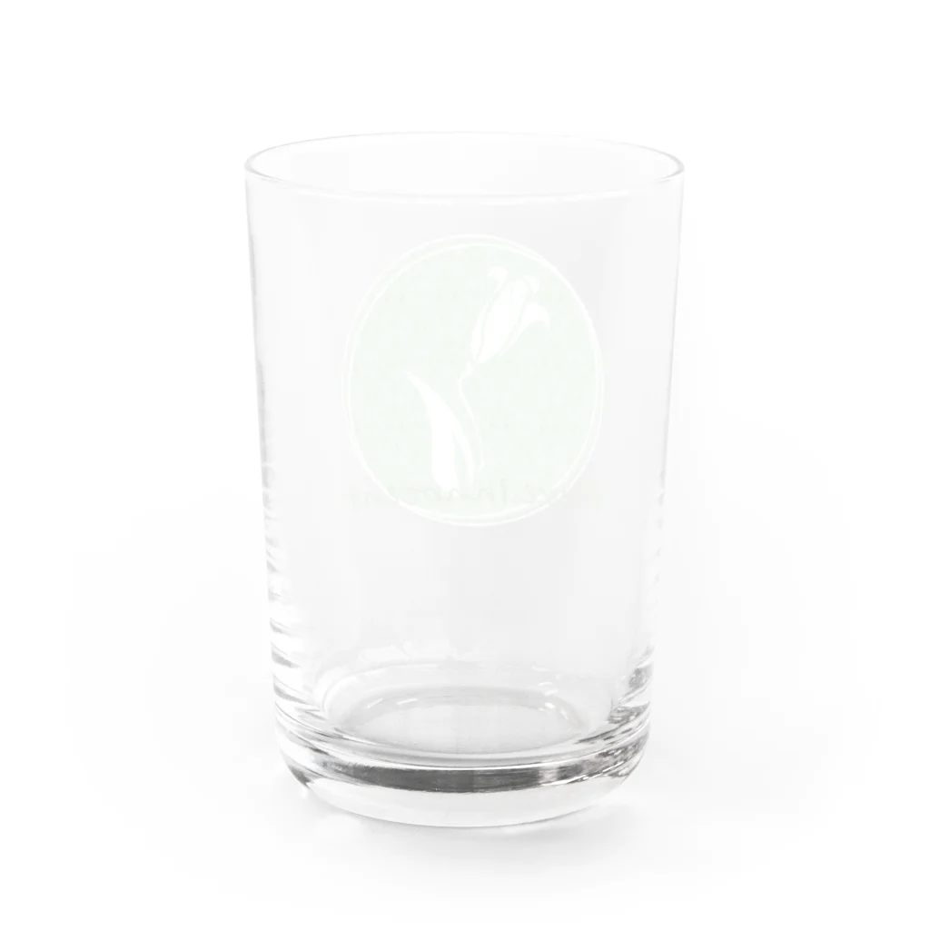 紫胡蝶の百合-02 Gr Water Glass :back