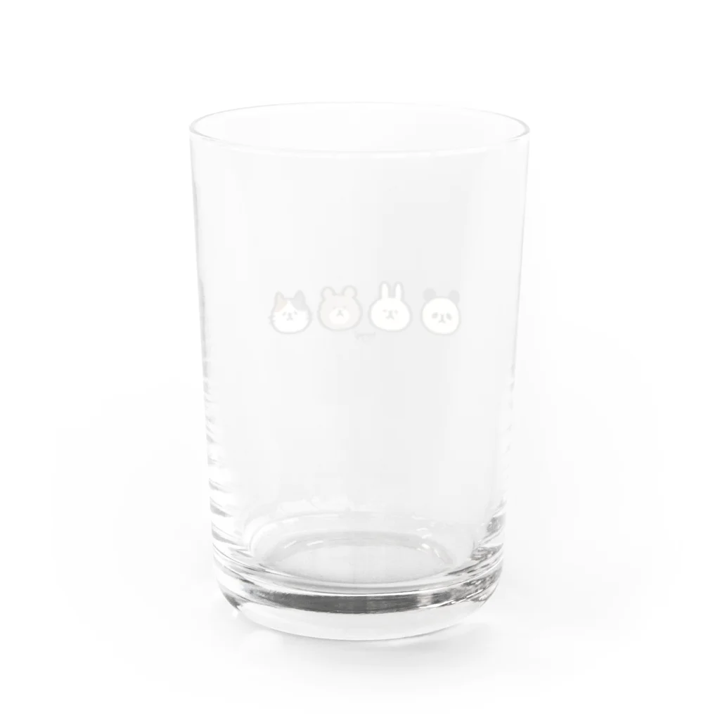 こむぎのワンポイントあにまる Water Glass :back