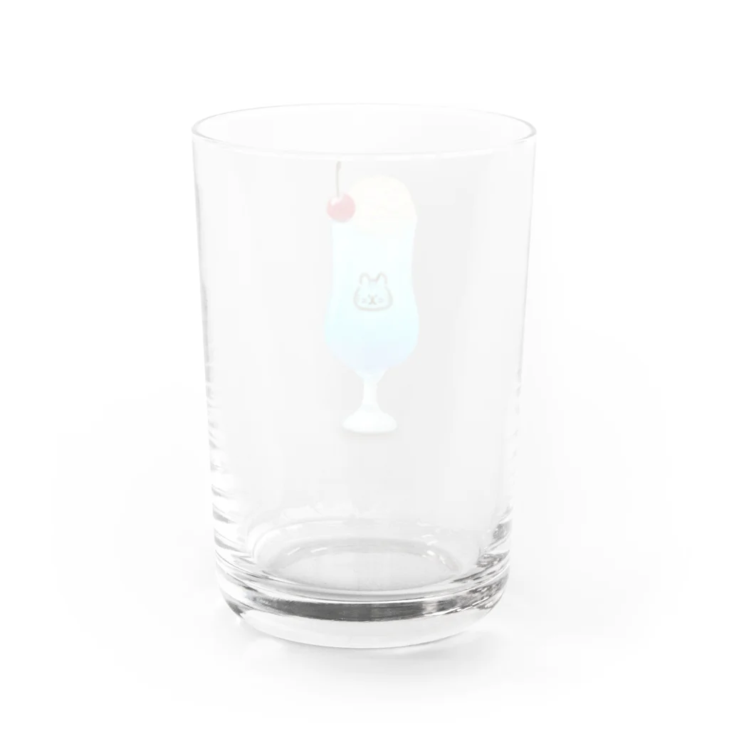 kijishiroのブルーハワイクリームソーダ Water Glass :back