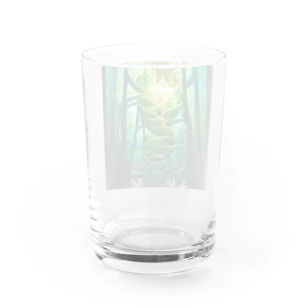 マクラメ魔法植物の店の黄金の穂 Water Glass :back