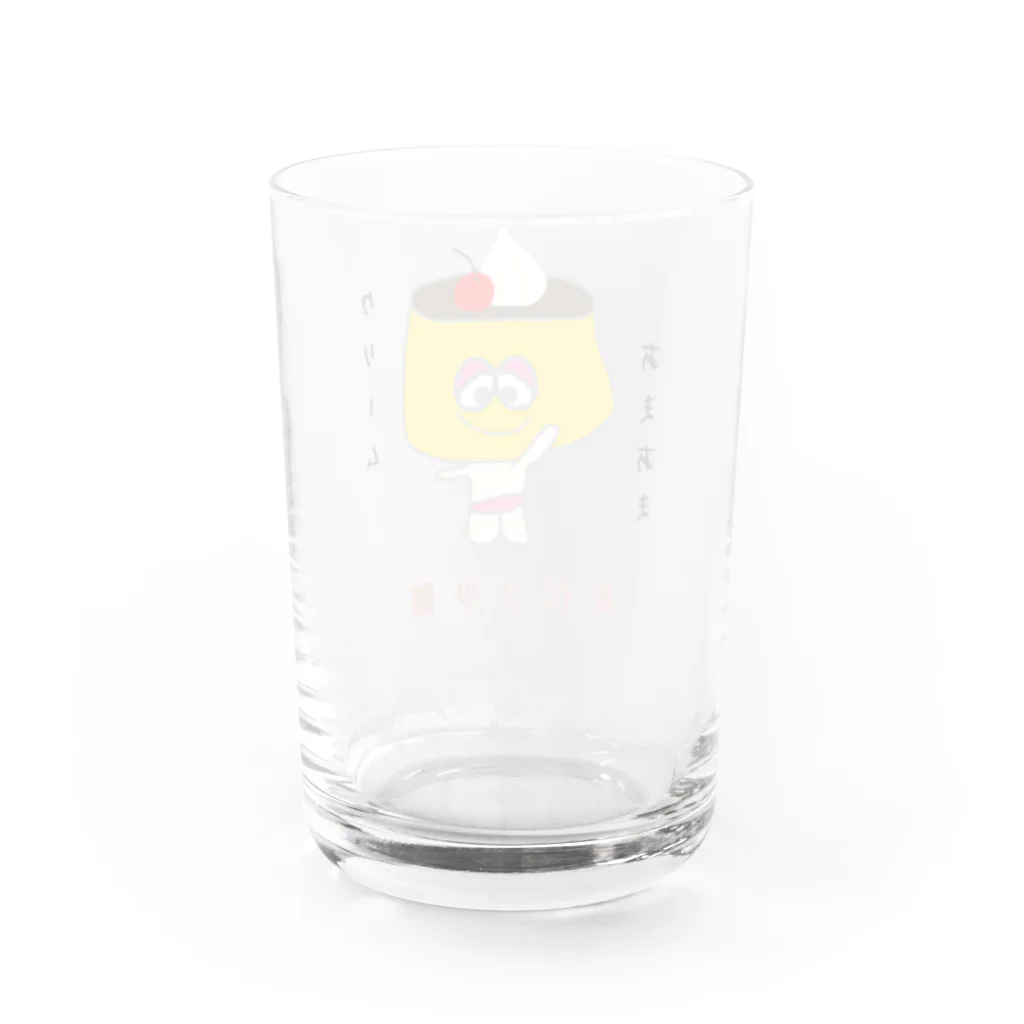 s*nowのおパンツ隊　プリン Water Glass :back