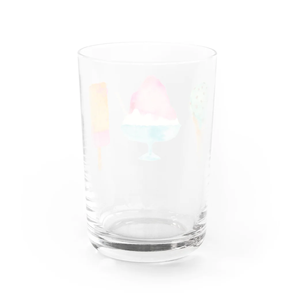 清水理英のアイスいろいろ Water Glass :back