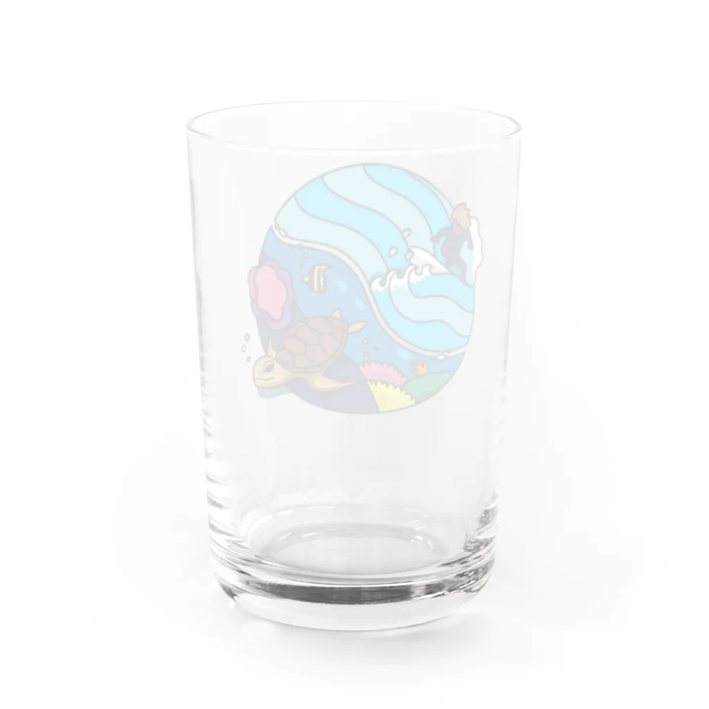 8anna storeのサーフandタートル！ Water Glass :back