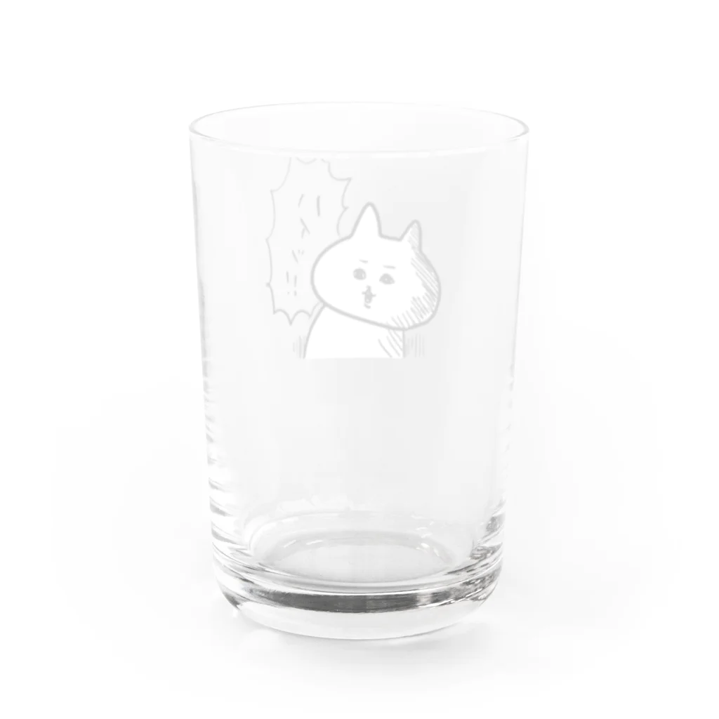 misatoのおみせshopのハイッ！ねこ Water Glass :back