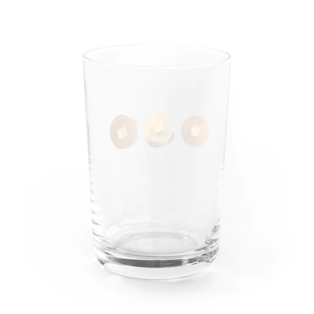 灯台のホットケーキ（3種） Water Glass :back