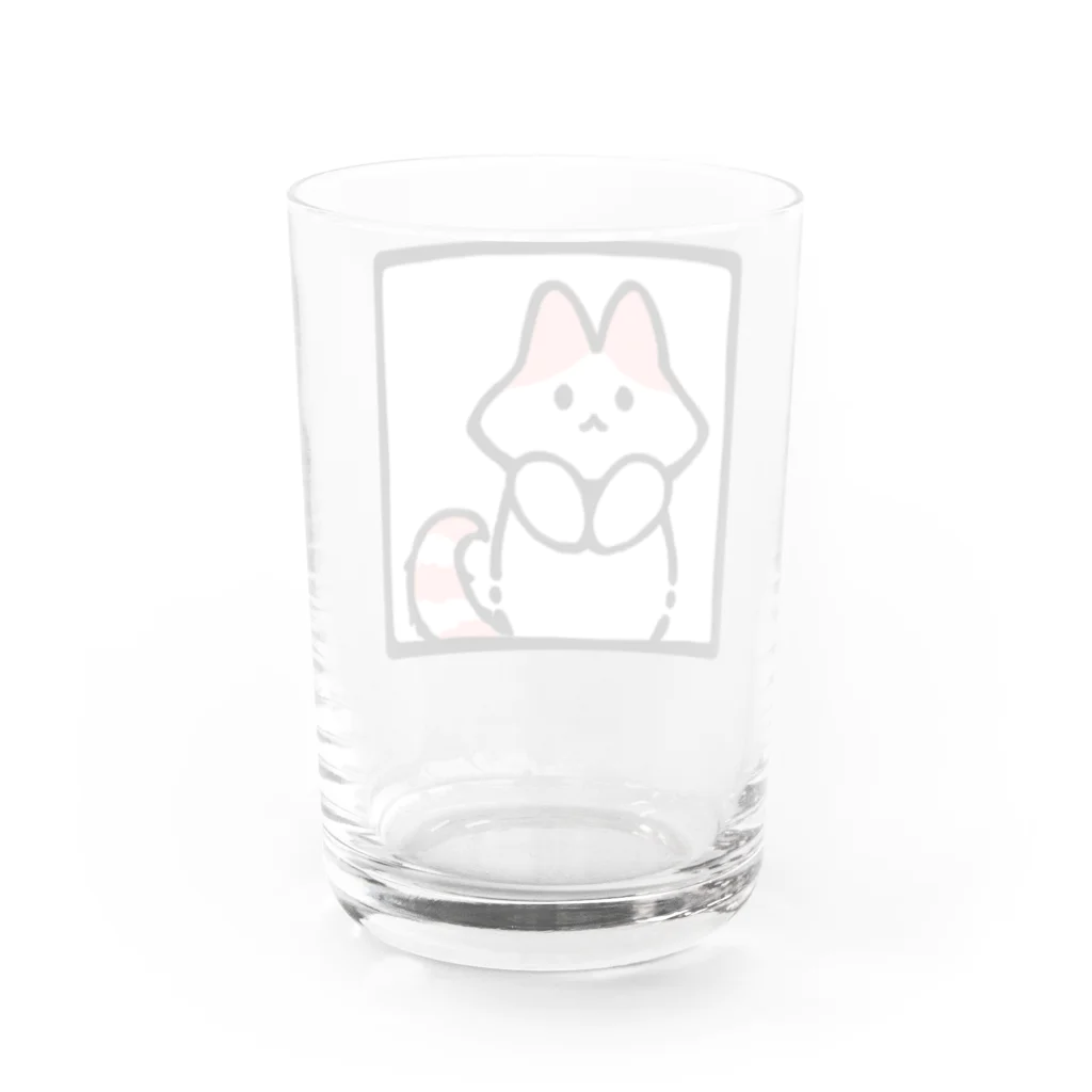 小猫まりのにゃ（まど） Water Glass :back