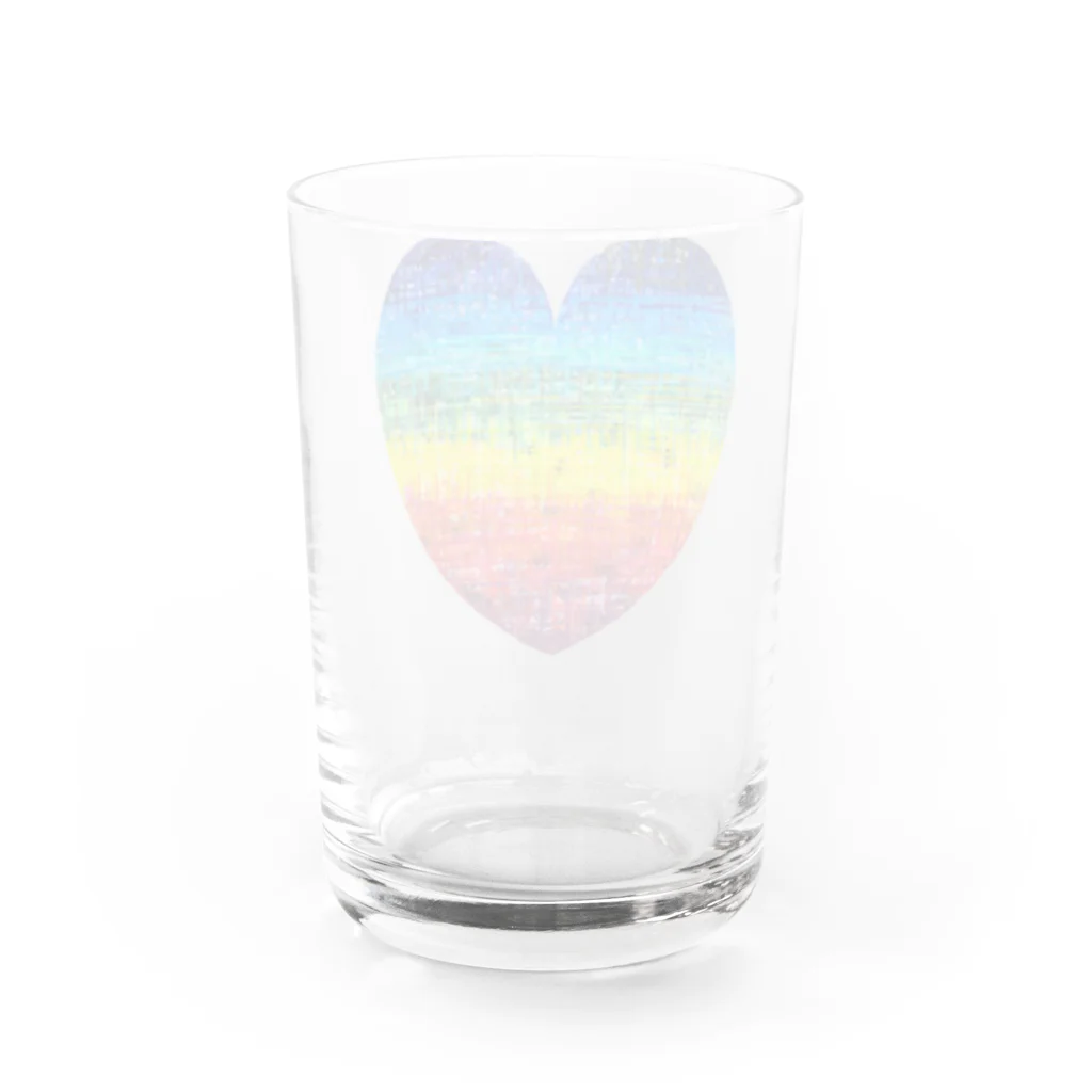 nissyheartのマルカツハート Water Glass :back