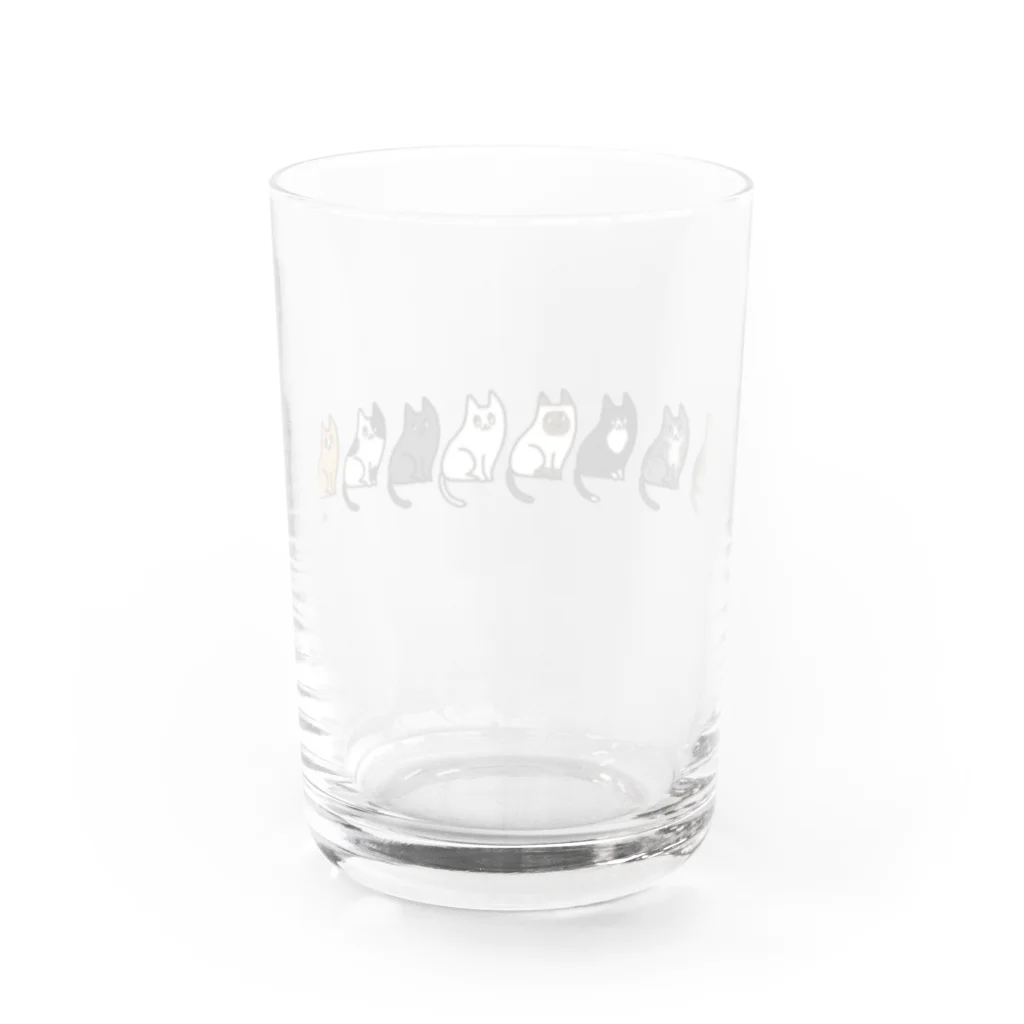 with_puyoのネコネコネコネコ Water Glass :back