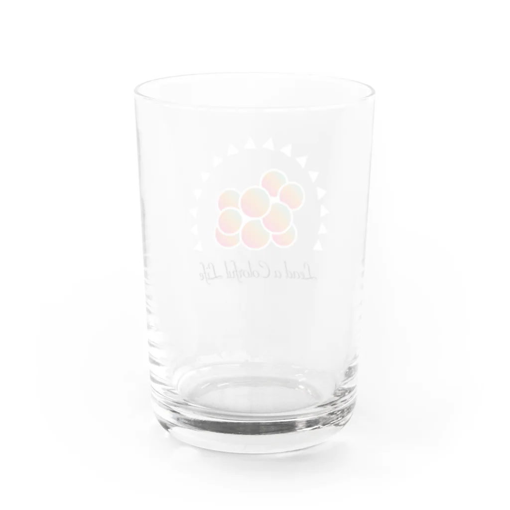 DEEPDRILLEDWELL@井戸の中のColorful Grapes Water Glass :back