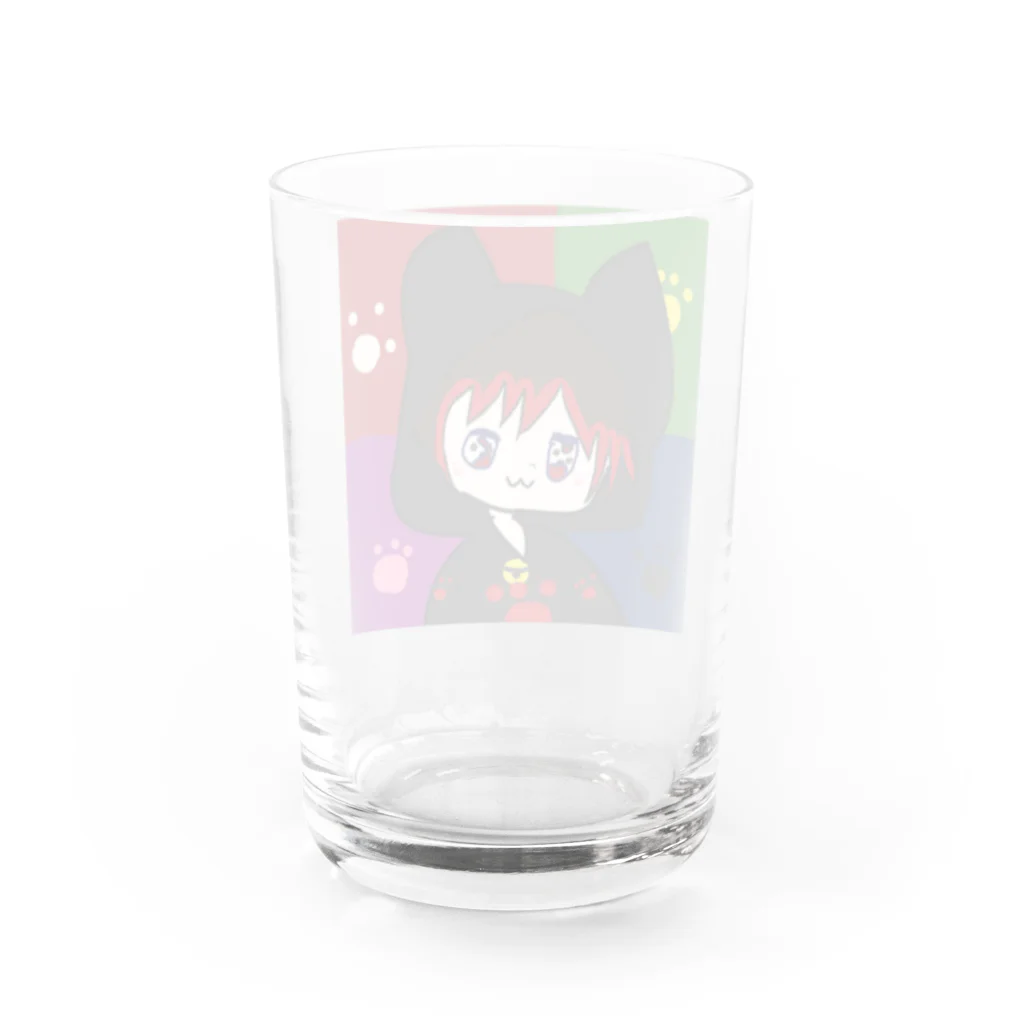 SNEAKER GIRLのCat girl Water Glass :back