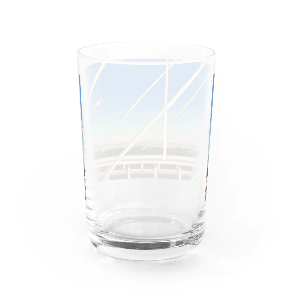 ガーリンガールの是政橋と女 Water Glass :back