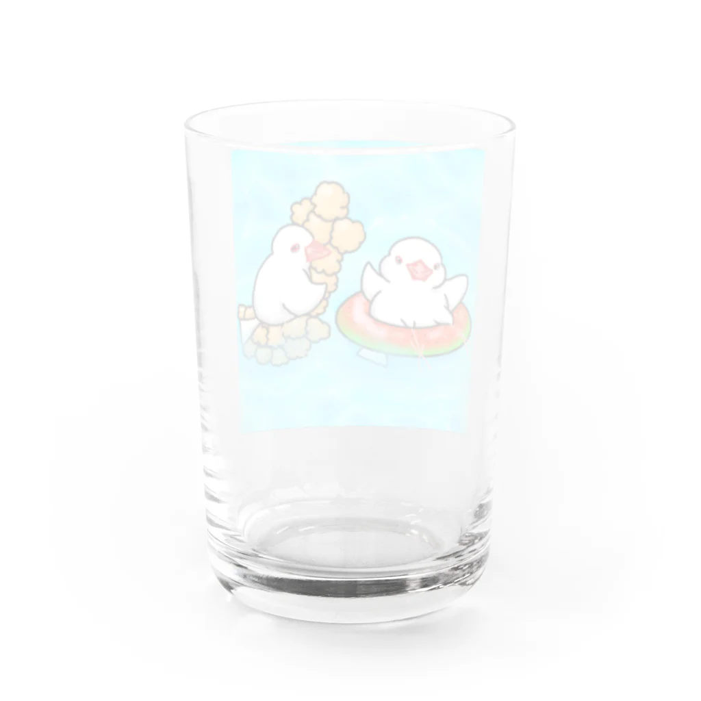 Lily bird（リリーバード）のぷかぷか水遊び文鳥ず Water Glass :back