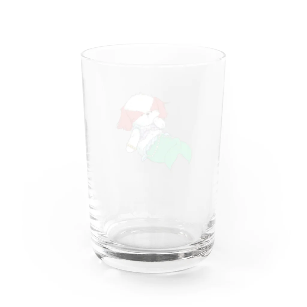 しらすみかんの人魚シーズー Water Glass :back