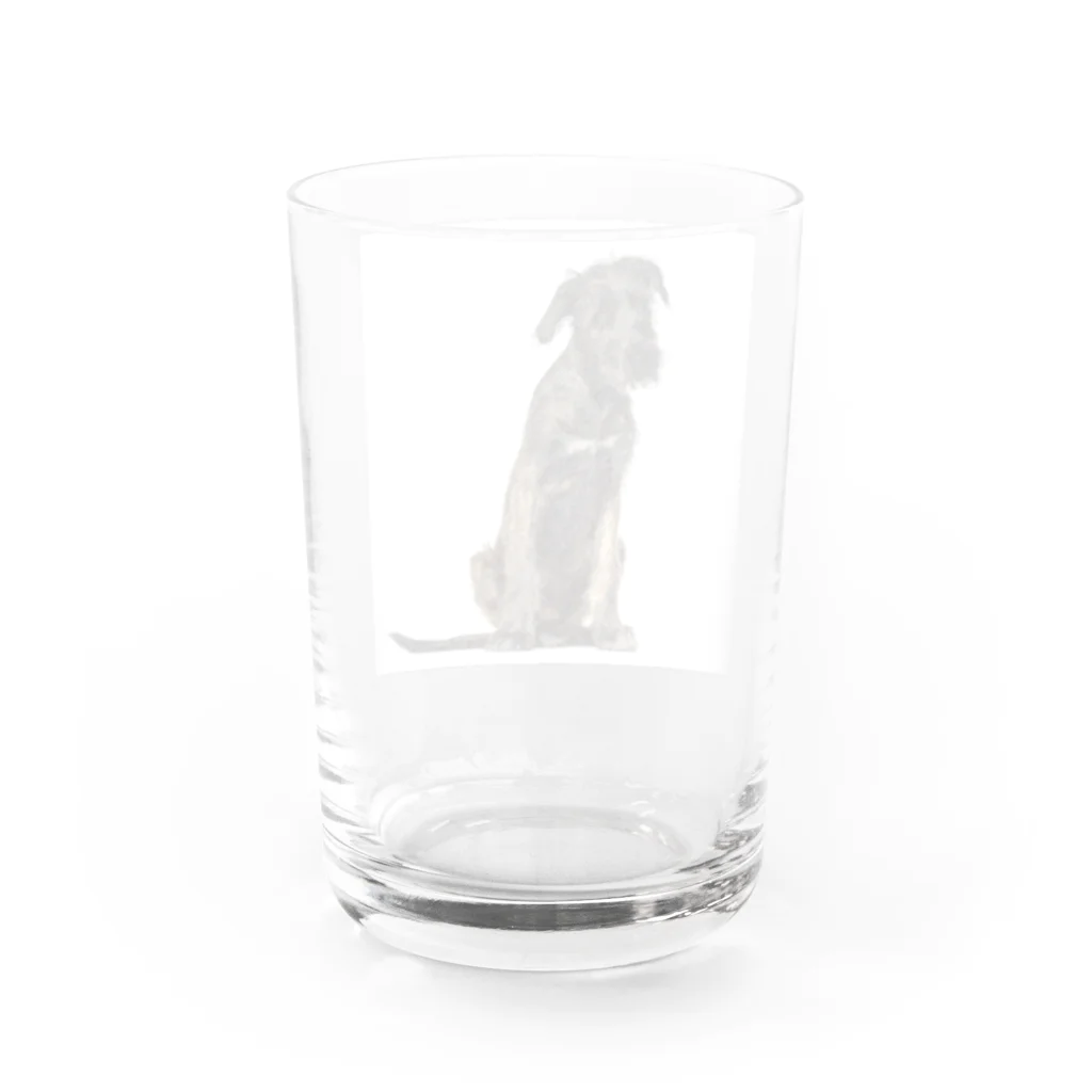 【CPPAS】Custom Pet Portrait Art Studioのクールなアイリッシュウルフハウンドドッグ Water Glass :back