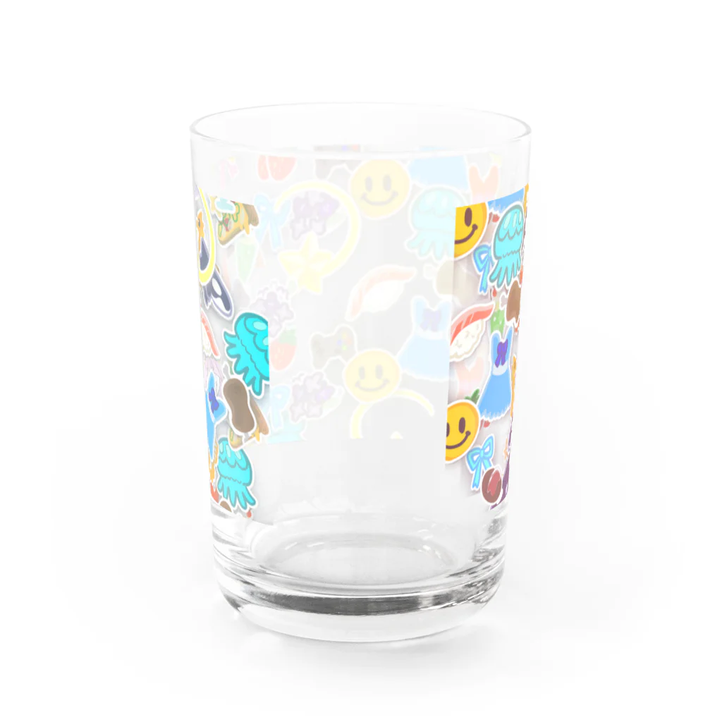 くらげたやのくらげたやの好きなもの Water Glass :back