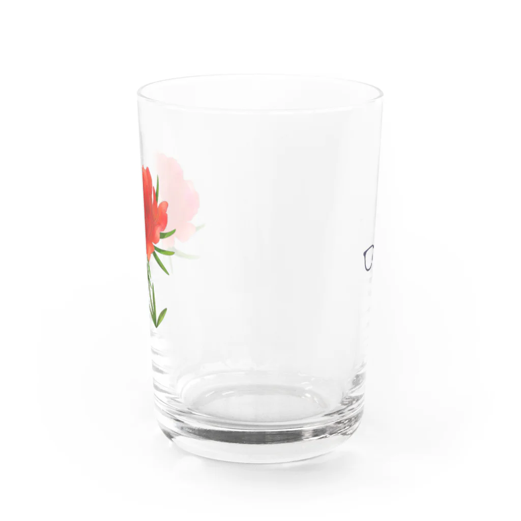 813hachiの松葉牡丹 Water Glass :back