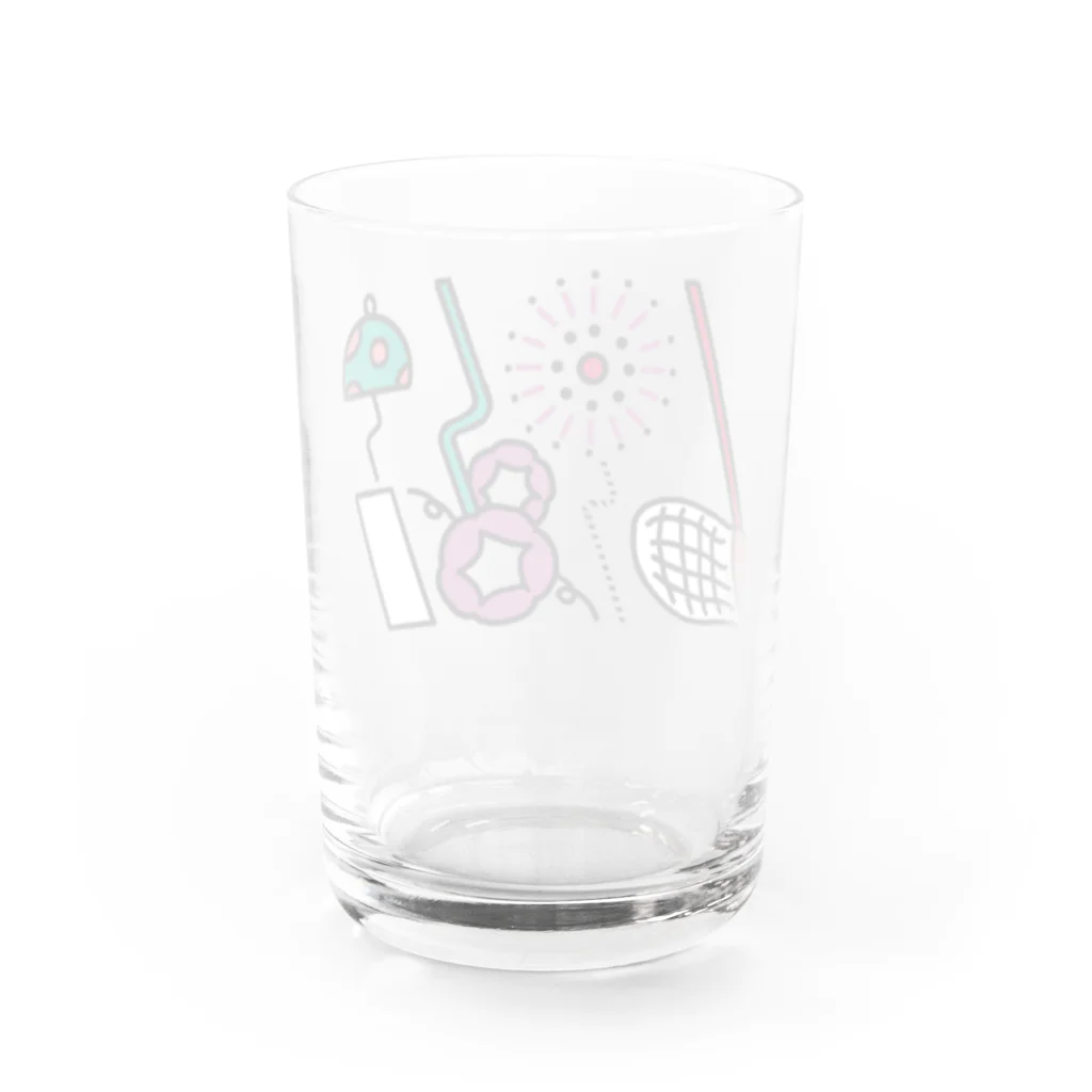 るるこの日本の夏の縦長 Water Glass :back