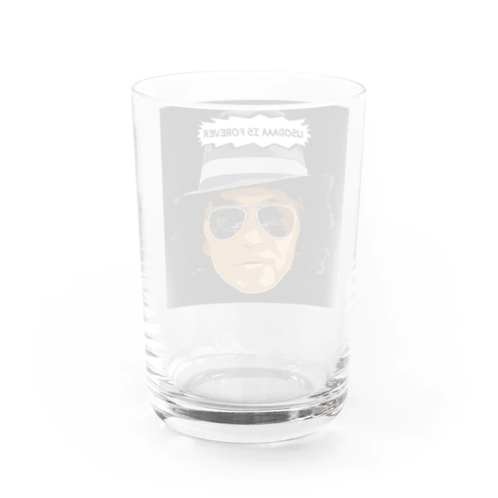 マスクマンのUSODAマン Water Glass :back