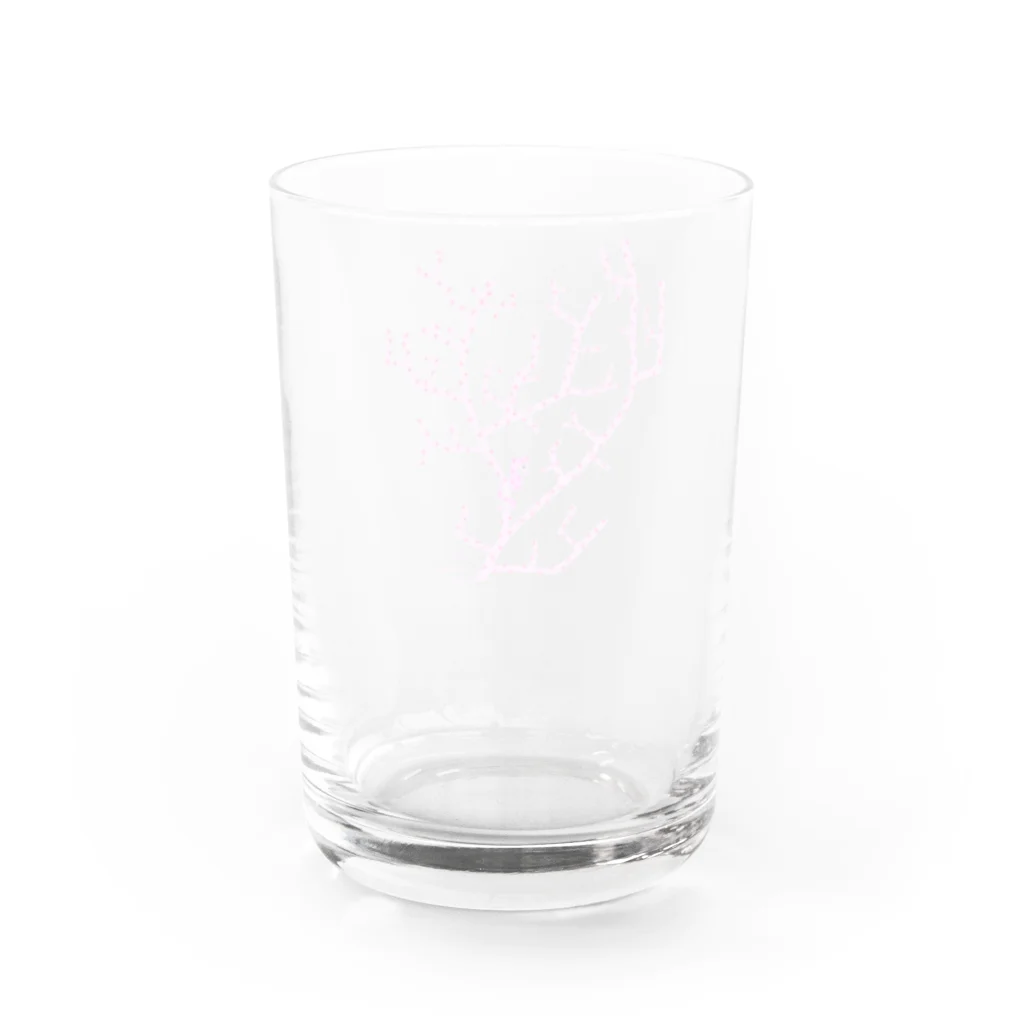 栗坊屋のピンクのピグミーシーホース Water Glass :back