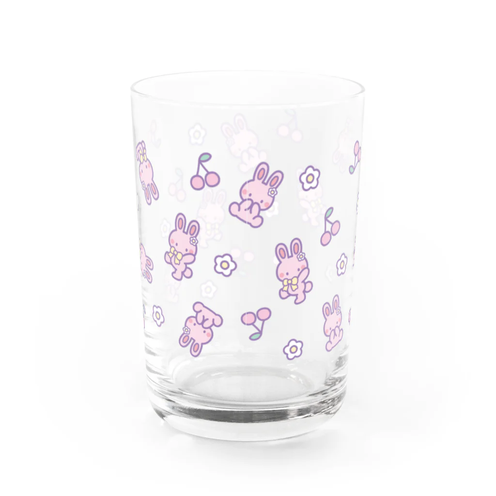 87SMILEのうさたんとおさんぽ♡グラス Water Glass :back