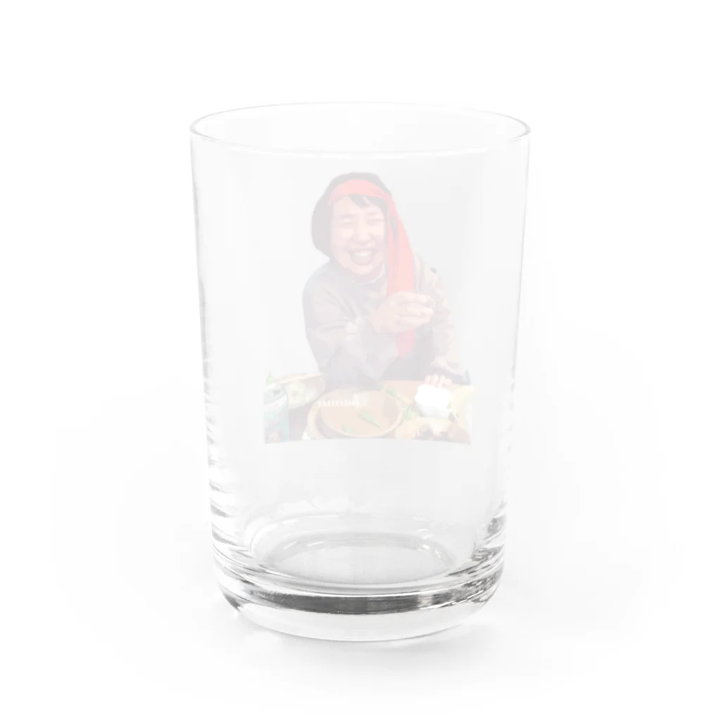 hamusの陽気なおフミさん Water Glass :back