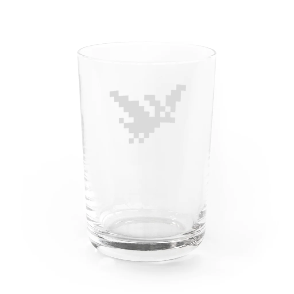 好きなもの工房のドットプテラノドン Water Glass :back